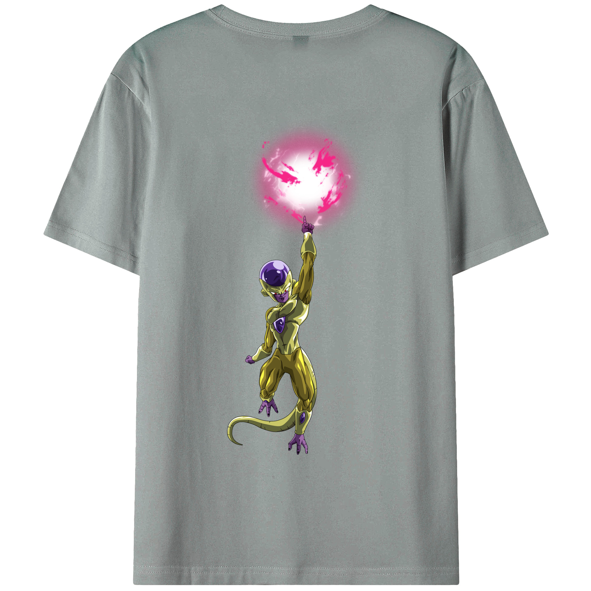 （画像用） ドラゴンボール フリーザ DRAGON BALL Frieza 綿100％ メンズ半袖Tシャツ（バックプリント） 通気性
